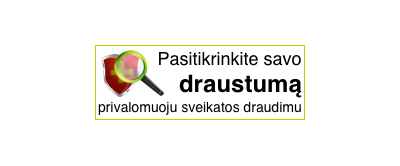 Pasitikrinkite draustumą